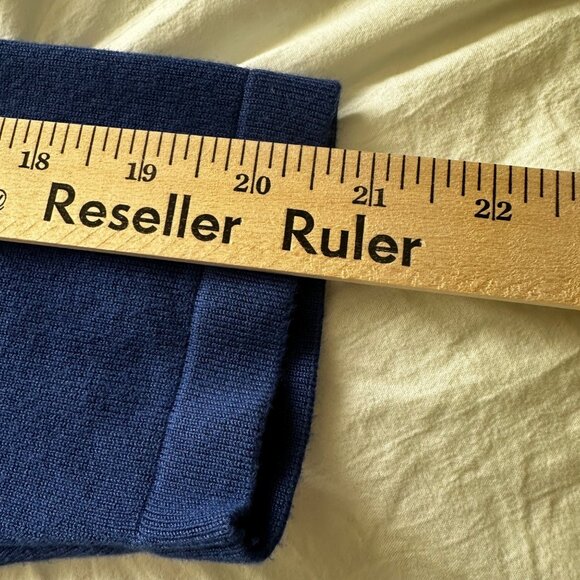 Susan Graver Women's Cold Shoulder Knit Top Size 2X Blue Keyhole Neckline - Picture 10 of 10